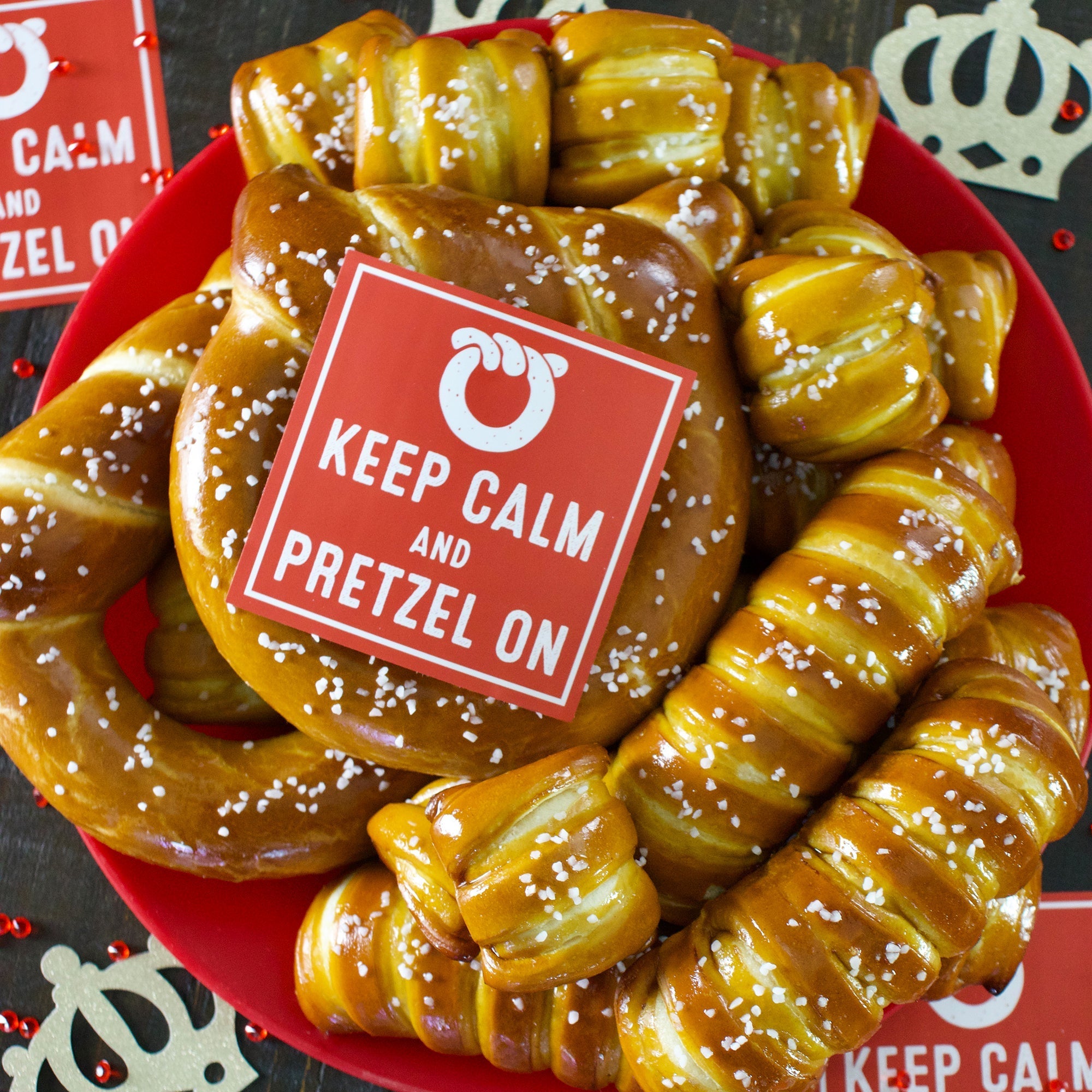 Soft Pretzels & Sauces Variety Box- Keep Calm & Pretzel On