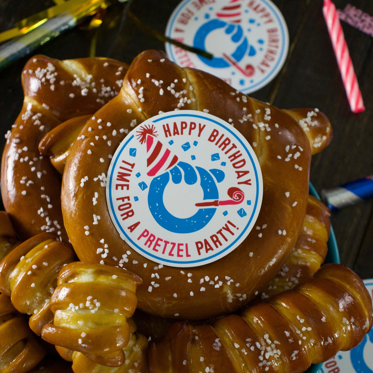 Soft Pretzel & Salts Variety Box - Happy Birthday
