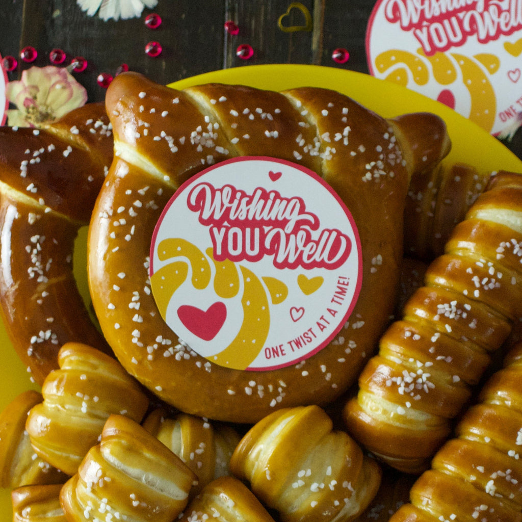 One-Timer Bites Soft Pretzel Box - Well Wishes
