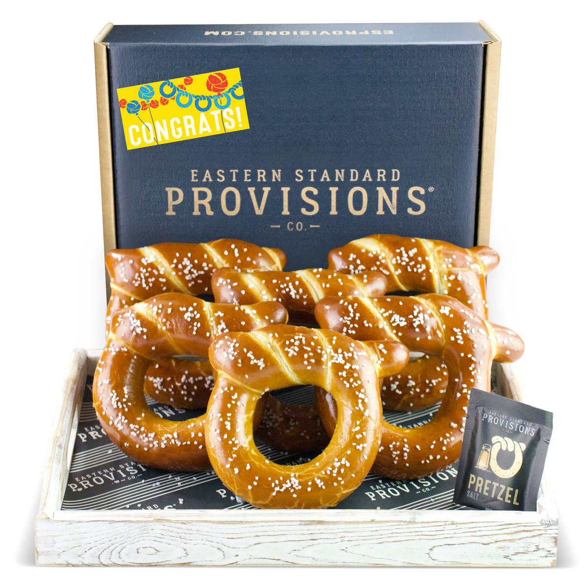 Wheelhouse Signature Soft Pretzel Box - Congratulations